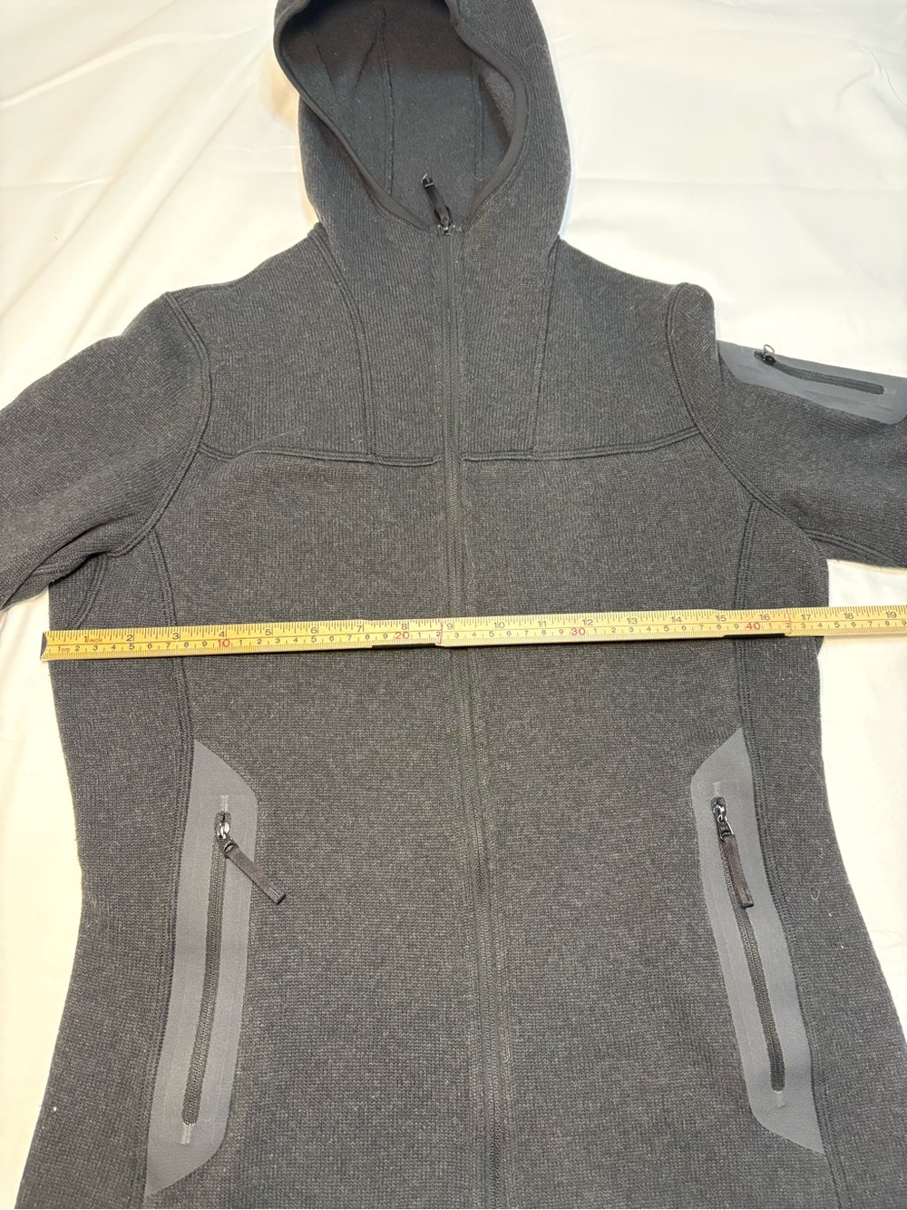 Arc'teryx Covert Hoody Full-Zip Fleece Jacket Women's Gray Black Charcoal - Picture 4 of 10